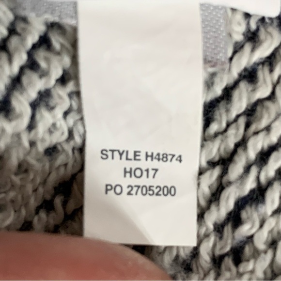 J. Crew S/M Navy Blue Twist Front Long Sleeve Sweatshirt - Picture 8 of 11